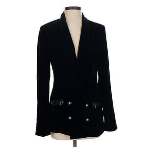 NWOT Paige Black Velvet Karissa Blazer Jacket Size Small